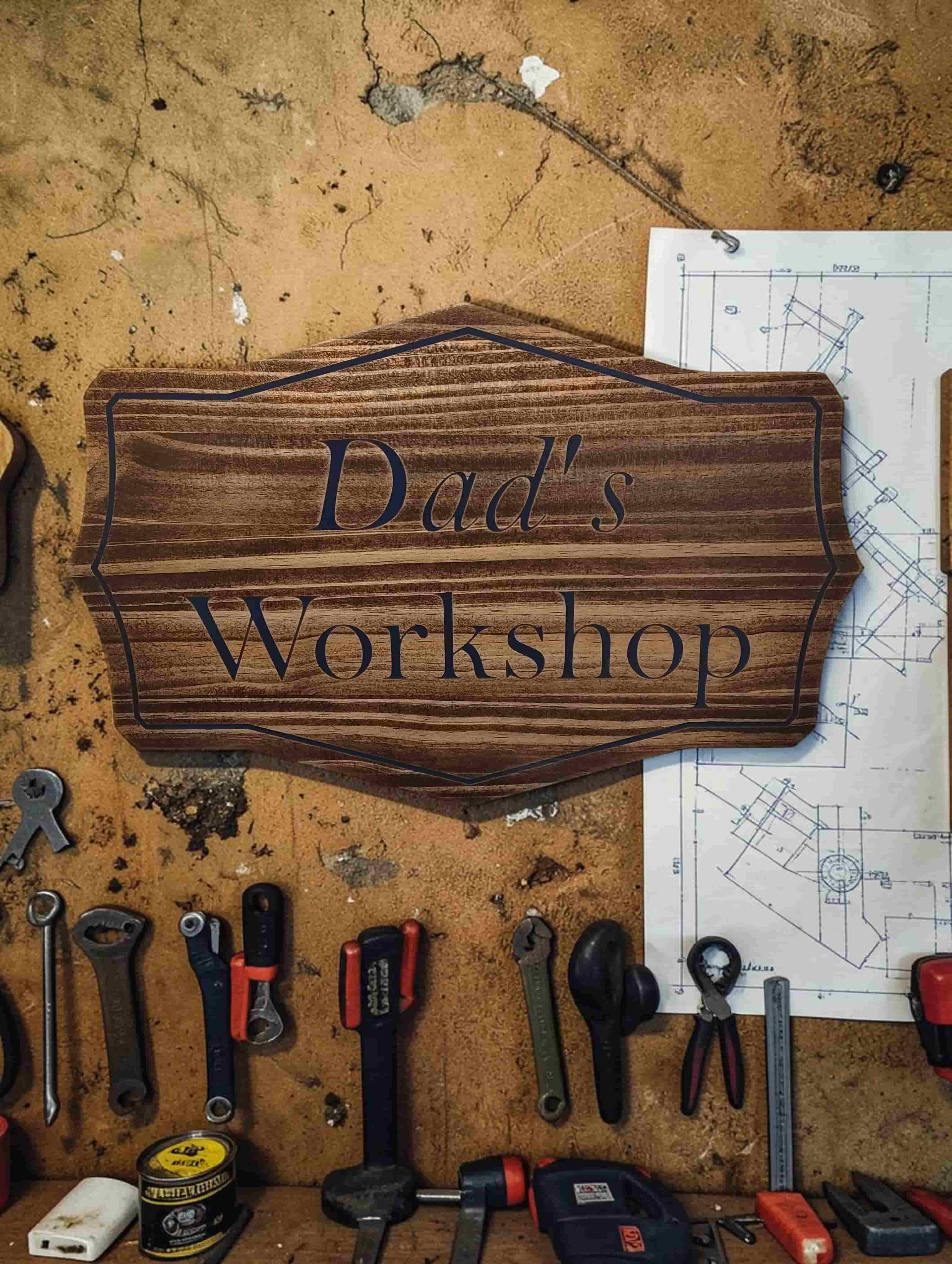 Dad's Workshop Sign