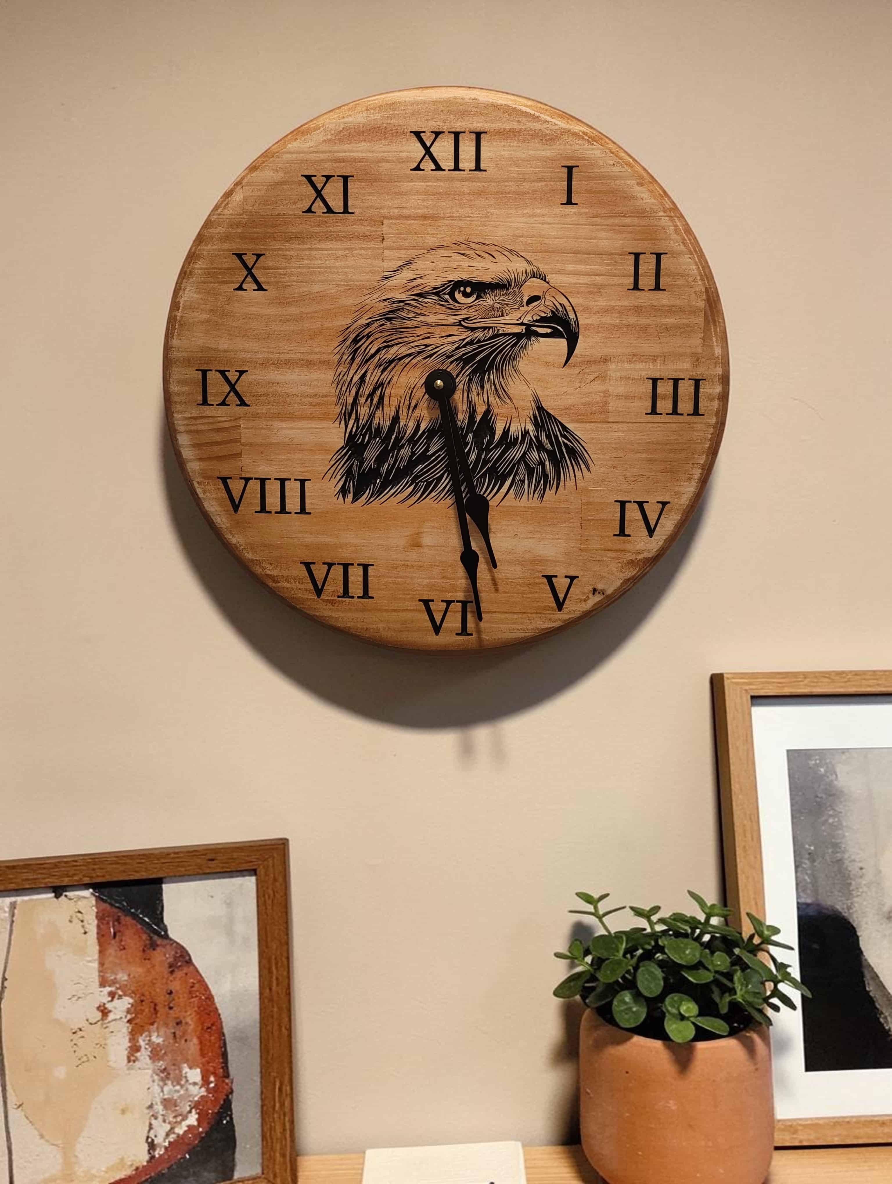 Vintage Eagle Clock